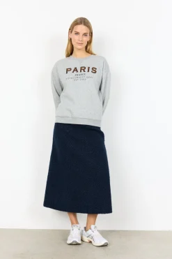 SC-ANGELIN 6 Sweatshirt Ljusgrått