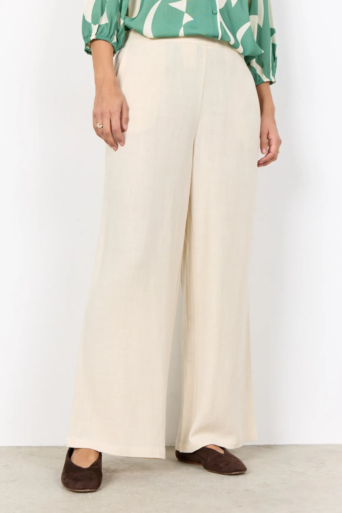 SC-CANNIE SOLID 2-B Byxor Ljus sand