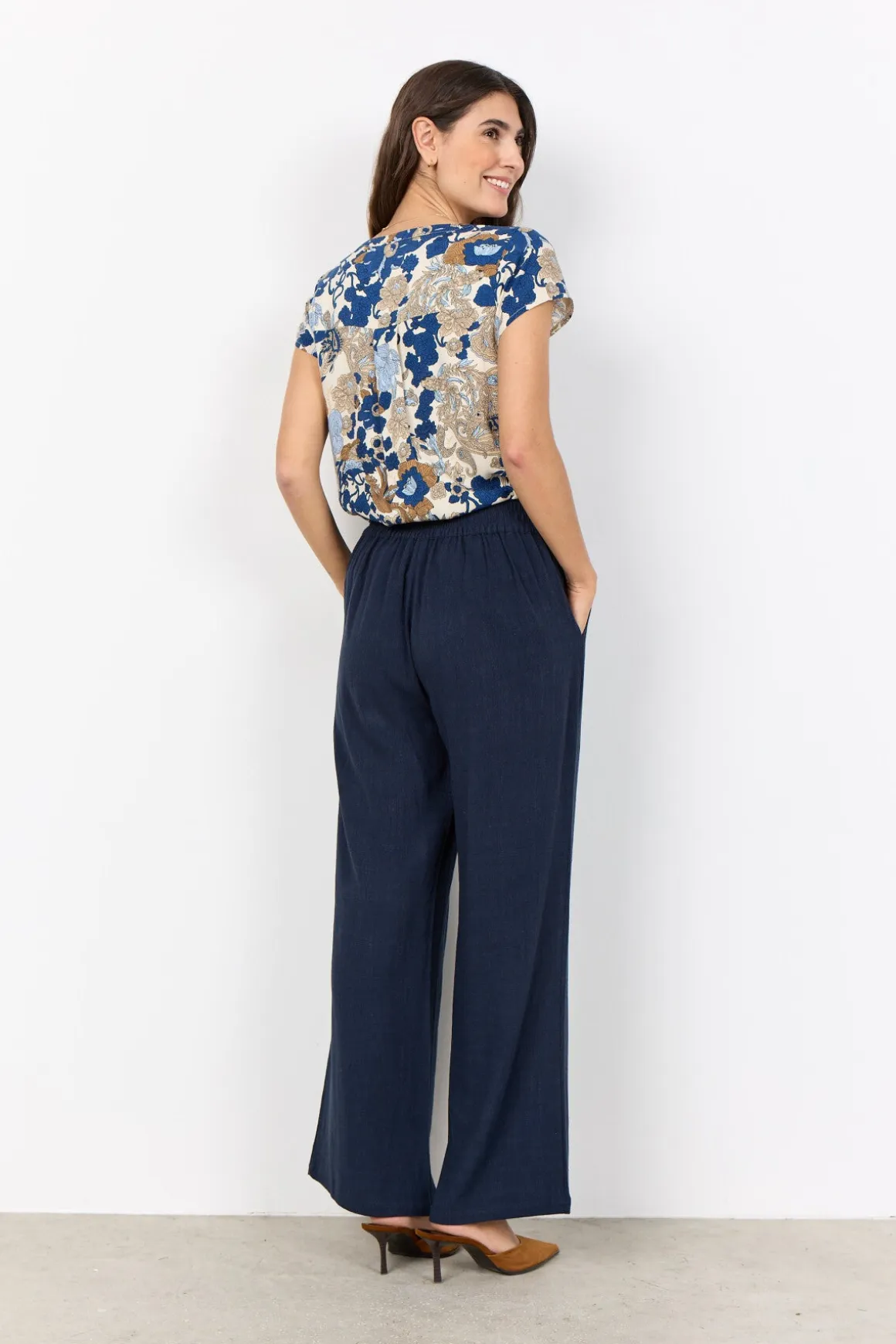 SC-CANNIE SOLID 2-B Byxor Navy