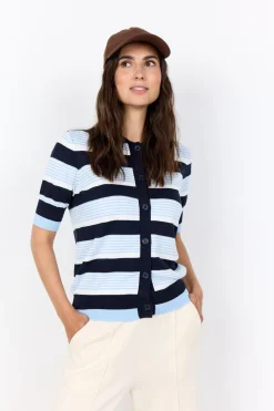 SC-DOLLIE STRIPE 820 Pullover Navy