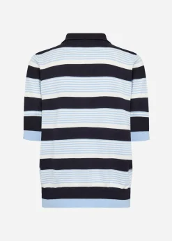 SC-DOLLIE STRIPE 820 Pullover Navy