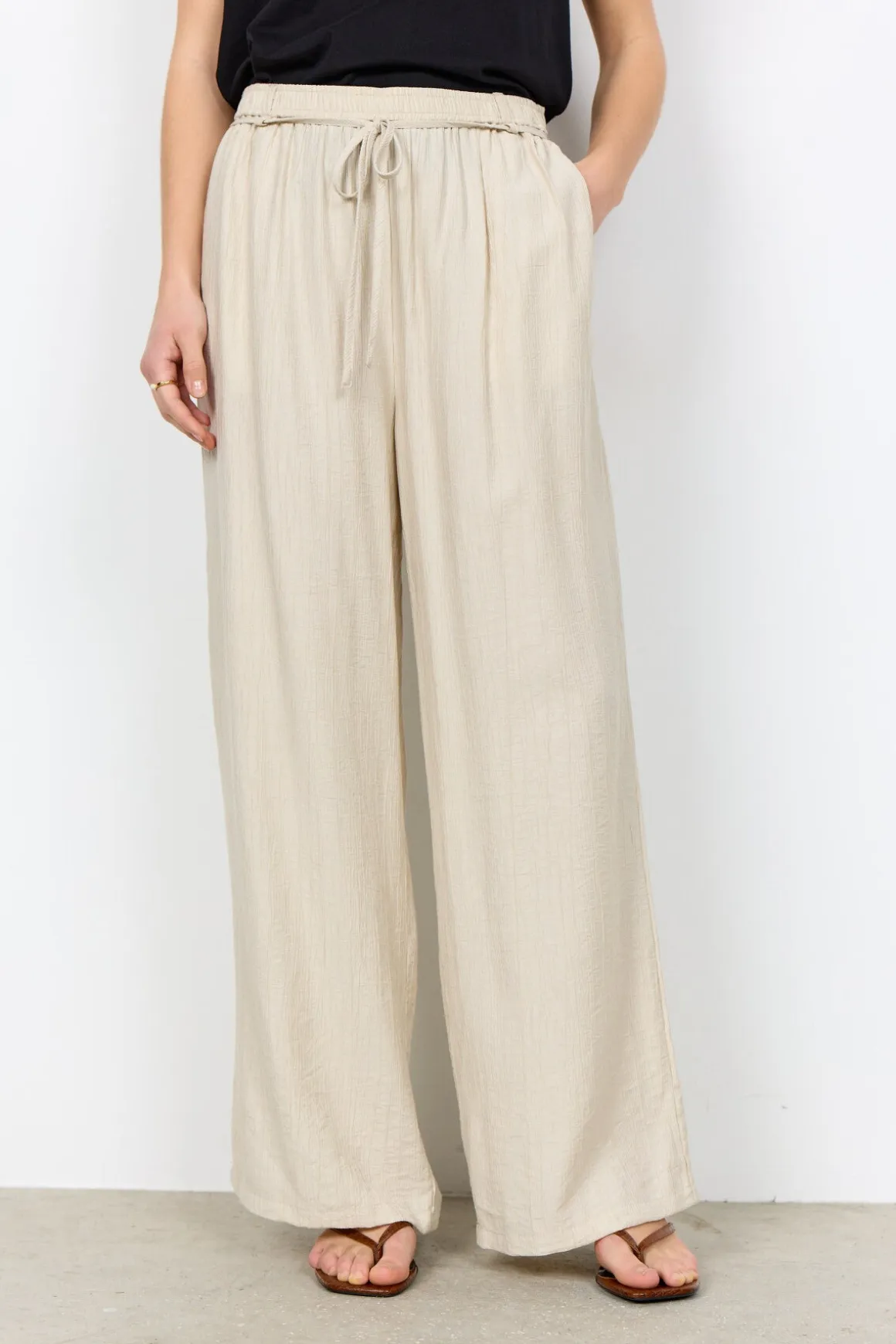 SC-FABRINA 2-C Byxor Ljus sand