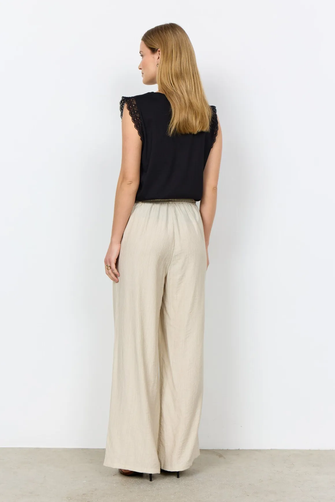 SC-FABRINA 2-C Byxor Ljus sand