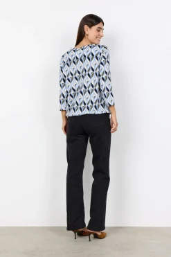 SC-FELICITY AOP 552 Blus Blå
