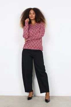 SC-FELICITY AOP 530 Blus Rubinröd