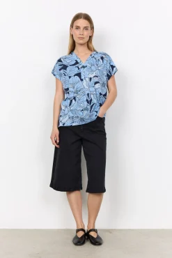 SC-FELICITY AOP 547 T-shirt Blå