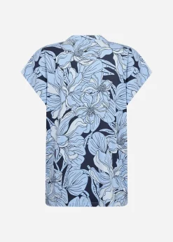 SC-FELICITY AOP 547 T-shirt Blå