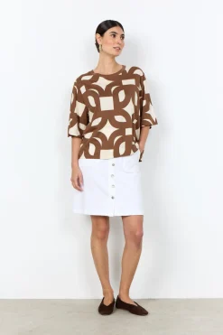 SC-FELICITY AOP 541 T-shirt Brün