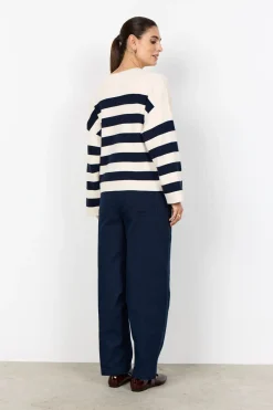 SC-KANITA STRIPE 36 Pullover Navy