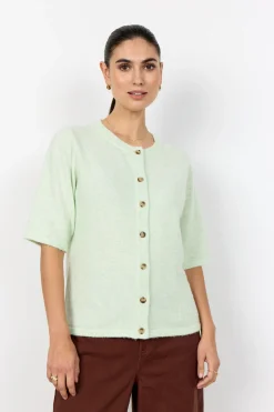 SC-ORLEAN 9 Cardigan Ljusgrön