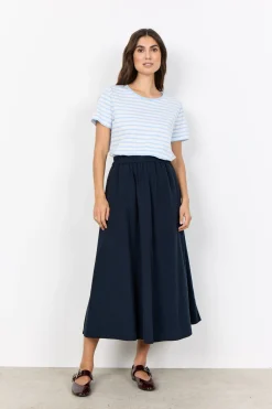 SC-RINA STRIPE 22 T-shirt Ljusblå