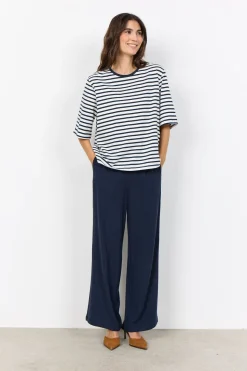 SC-RINA STRIPE 23 T-shirt Navy